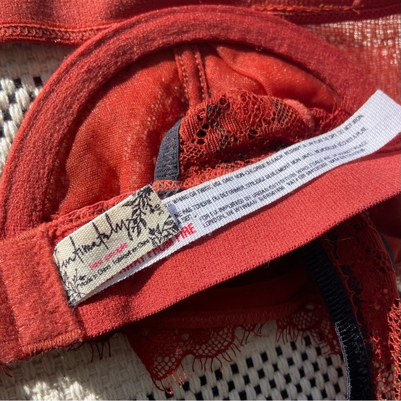 Free People Hour of Dawn Underwire Bralette in Cinnamon Red & Black - Picture 8 of 8